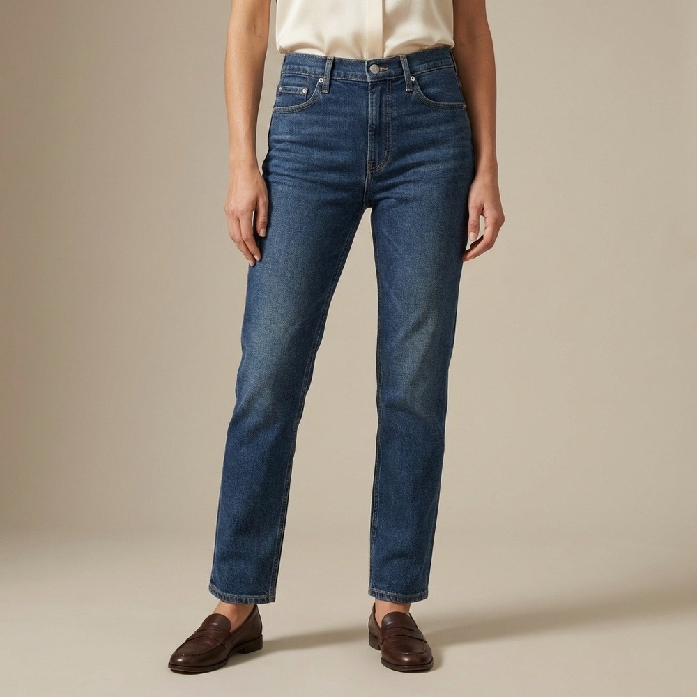 NWT Everlane‎ The Original Cheeky Jean Vintage Dark High Rise Straight Leg 29R